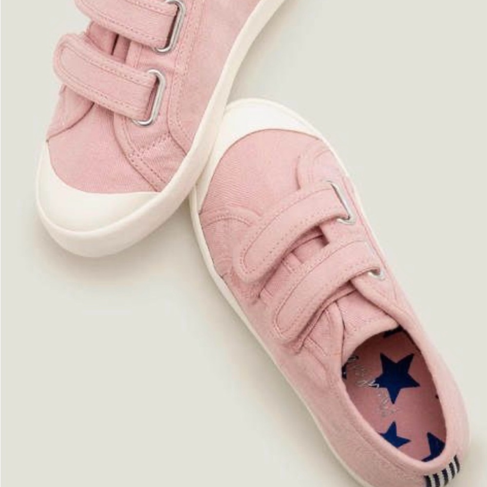 Mini Boden Pink Velcro Sneakers with Rubber Sole EU 25